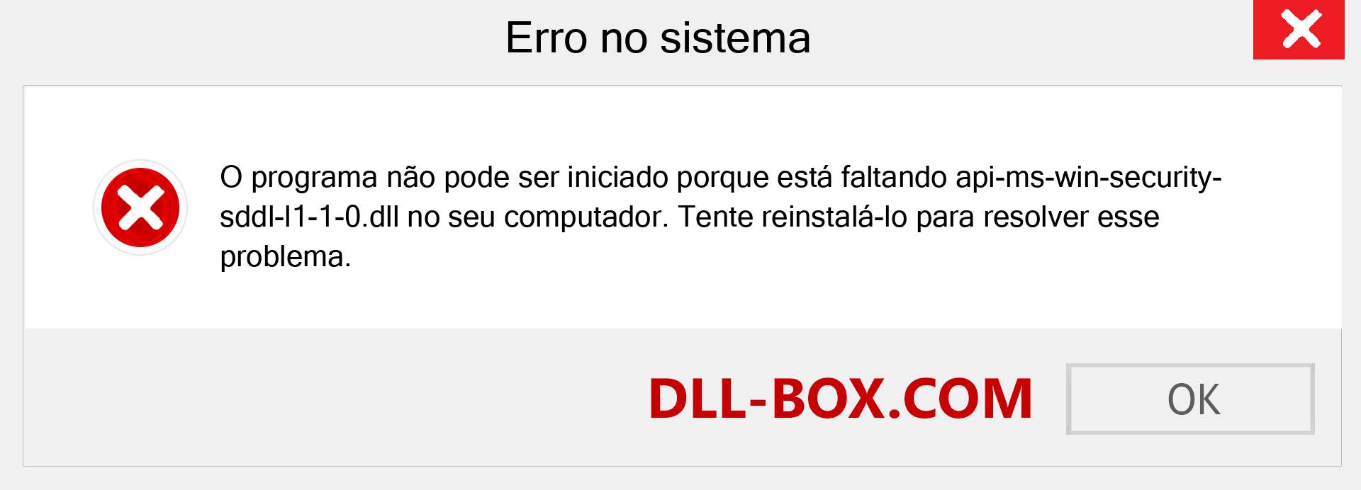 Arquivo api-ms-win-security-sddl-l1-1-0.dll ausente ?. Download para Windows 7, 8, 10 - Correção de erro ausente api-ms-win-security-sddl-l1-1-0 dll no Windows, fotos, imagens